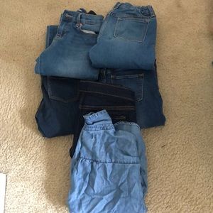 Jeans and jean shirt